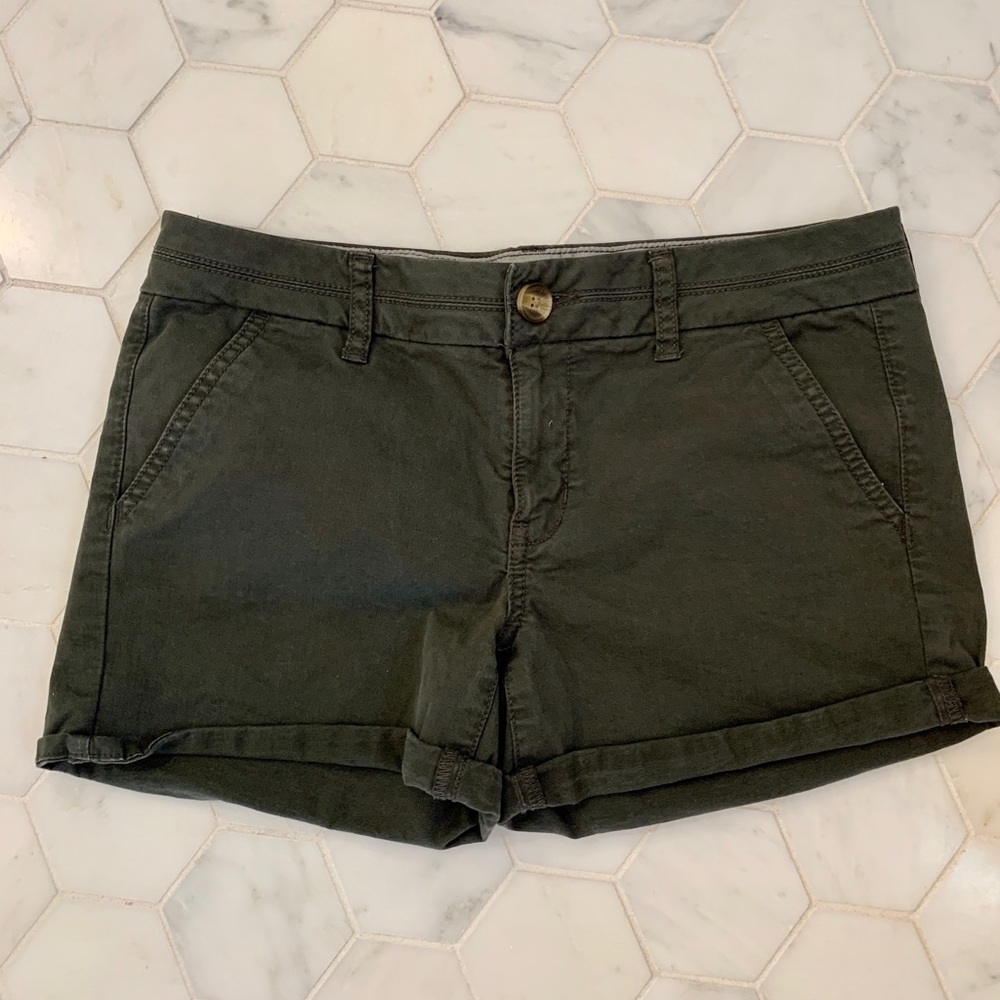 American Eagle Olive Green Shorts